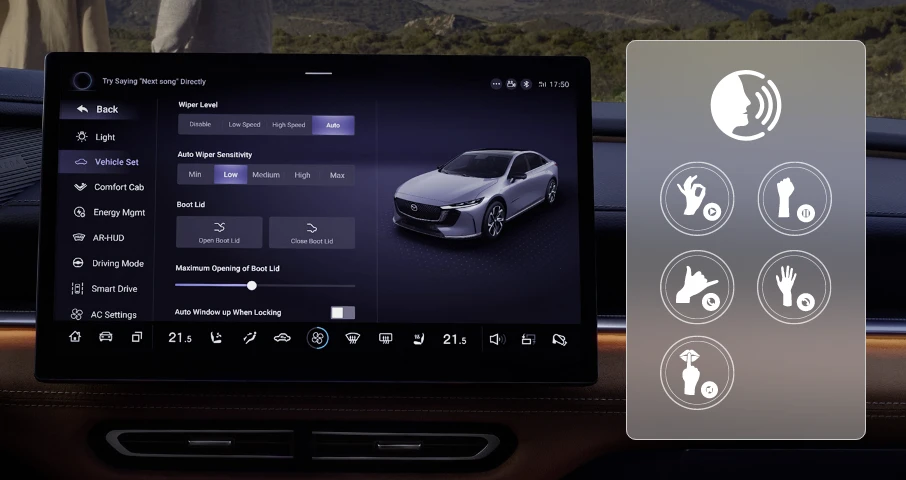 VOICE AND GESTURE CONTROL